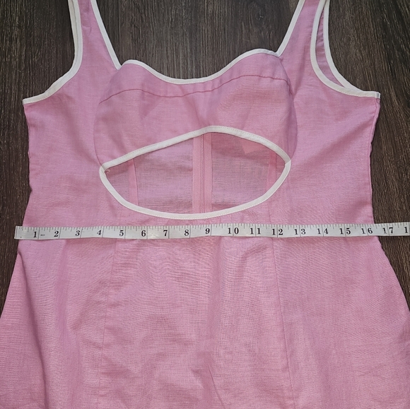 SNDYS Samara Mini Dress Pink Sz XL Coquette,Resort - Picture 10 of 14